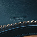 Bottega Veneta Shoulder Bag Intrecciato Blue Lambskin Chain Wallet — view 4