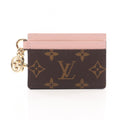 Louis Vuitton Card Case LV Charm Rose Ballerine Leather