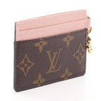 Louis Vuitton Card Case LV Charm Rose Ballerine Leather — view 2