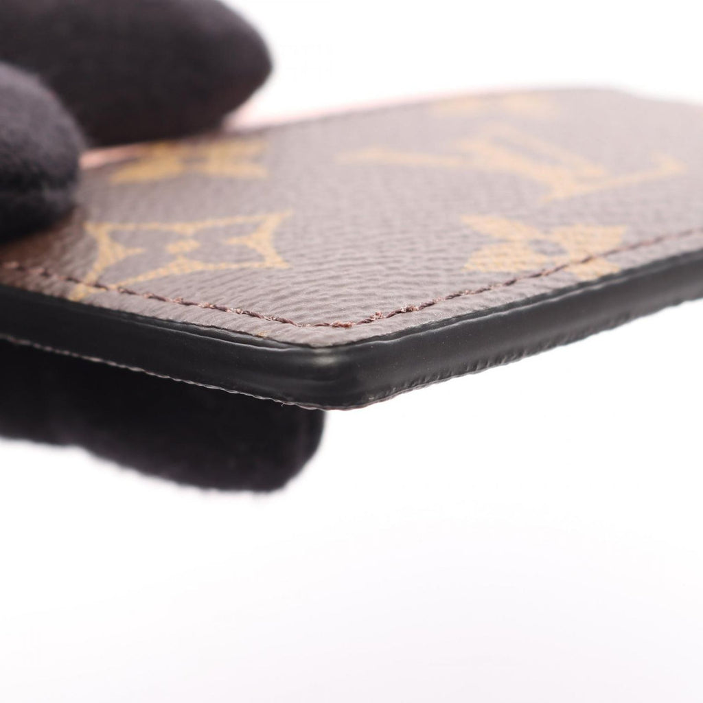 Louis Vuitton Card Case LV Charm Rose Ballerine Leather — view 6
