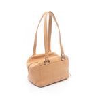 Chanel Shoulder Bag Choco Bar Beige Caviar Leather — view 2