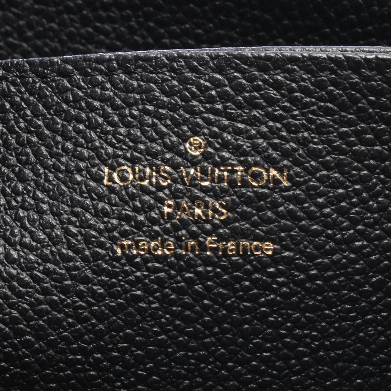 Louis Vuitton Round Wallet Zippy Monogram Empreinte Noir Leather — view 4
