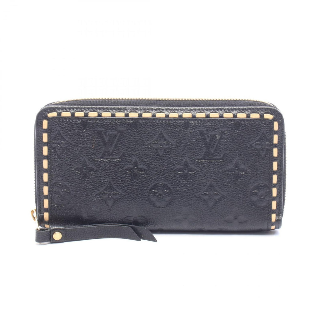 Louis Vuitton Round Wallet Zippy Monogram Empreinte Noir Leather