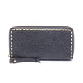 Louis Vuitton Round Wallet Zippy Monogram Empreinte Noir Leather