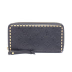Louis Vuitton Round Wallet Zippy Monogram Empreinte Noir Leather