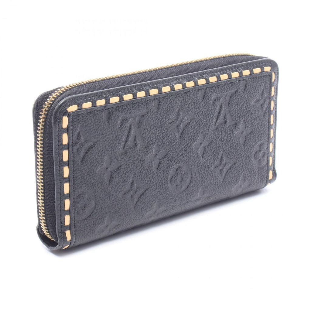 Louis Vuitton Round Wallet Zippy Monogram Empreinte Noir Leather — view 2