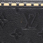Louis Vuitton Round Wallet Zippy Monogram Empreinte Noir Leather — view 8