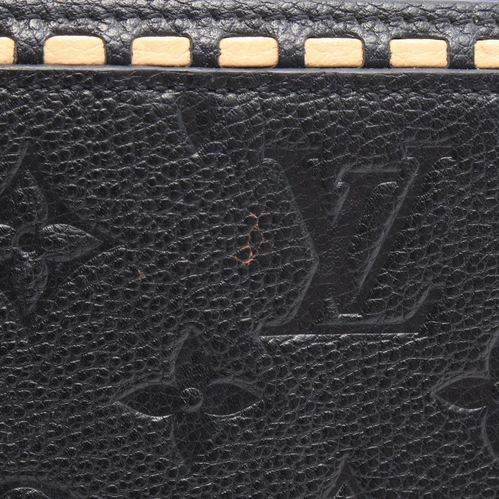 Louis Vuitton Round Wallet Zippy Monogram Empreinte Noir Leather — view 8