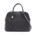 Hermes Handbag Bolide 35 2-Way Blue Indigo Leather 37