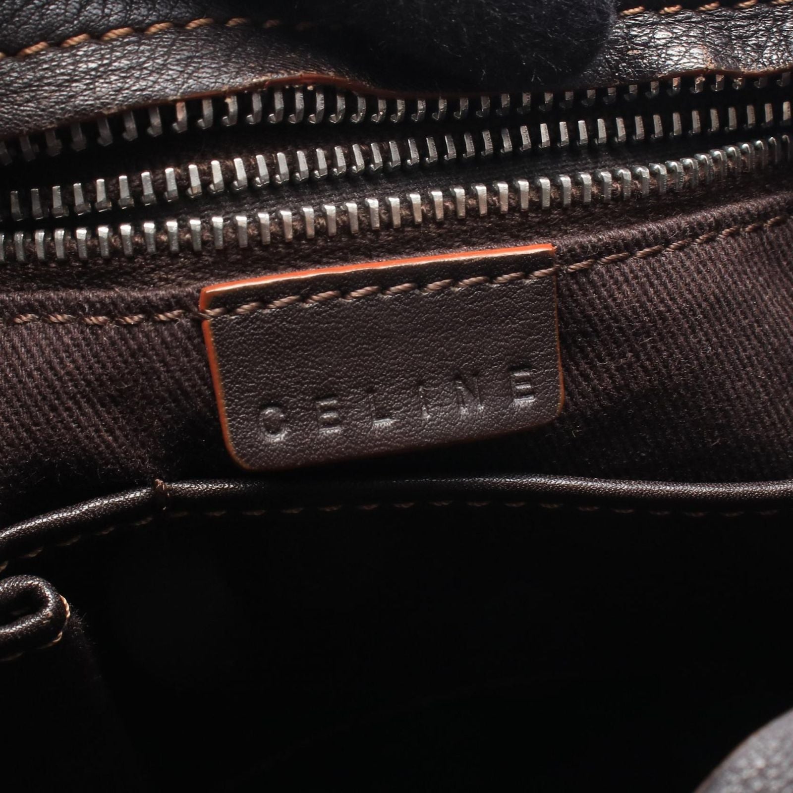 Celine Shoulder Bag Macadam Canvas Leather — view 4