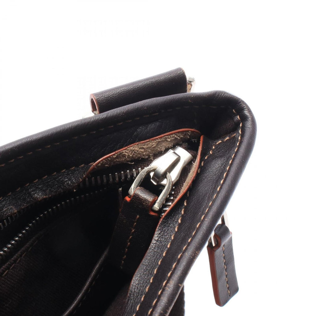 Celine Shoulder Bag Macadam Canvas Leather — view 5