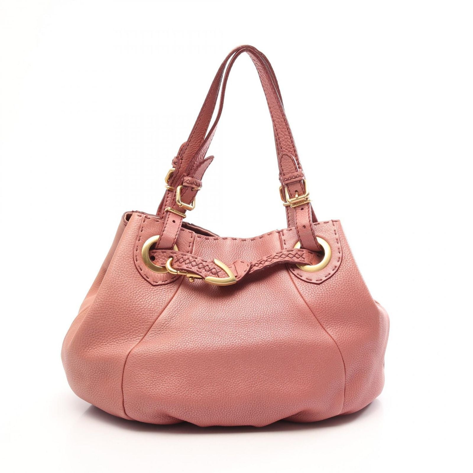 Fendi Tote Bag Selleria Smoke Pink Leather