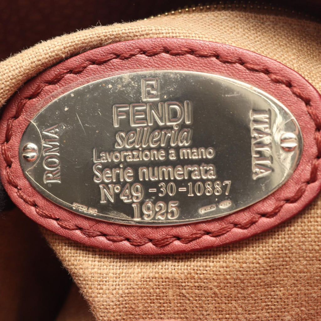 Fendi Tote Bag Selleria Smoke Pink Leather — view 4