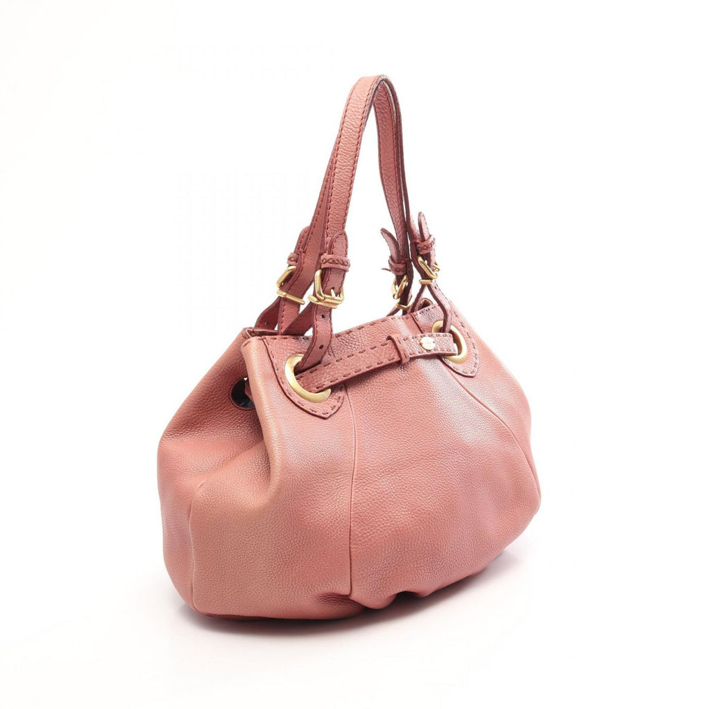 Fendi Tote Bag Selleria Smoke Pink Leather — view 2