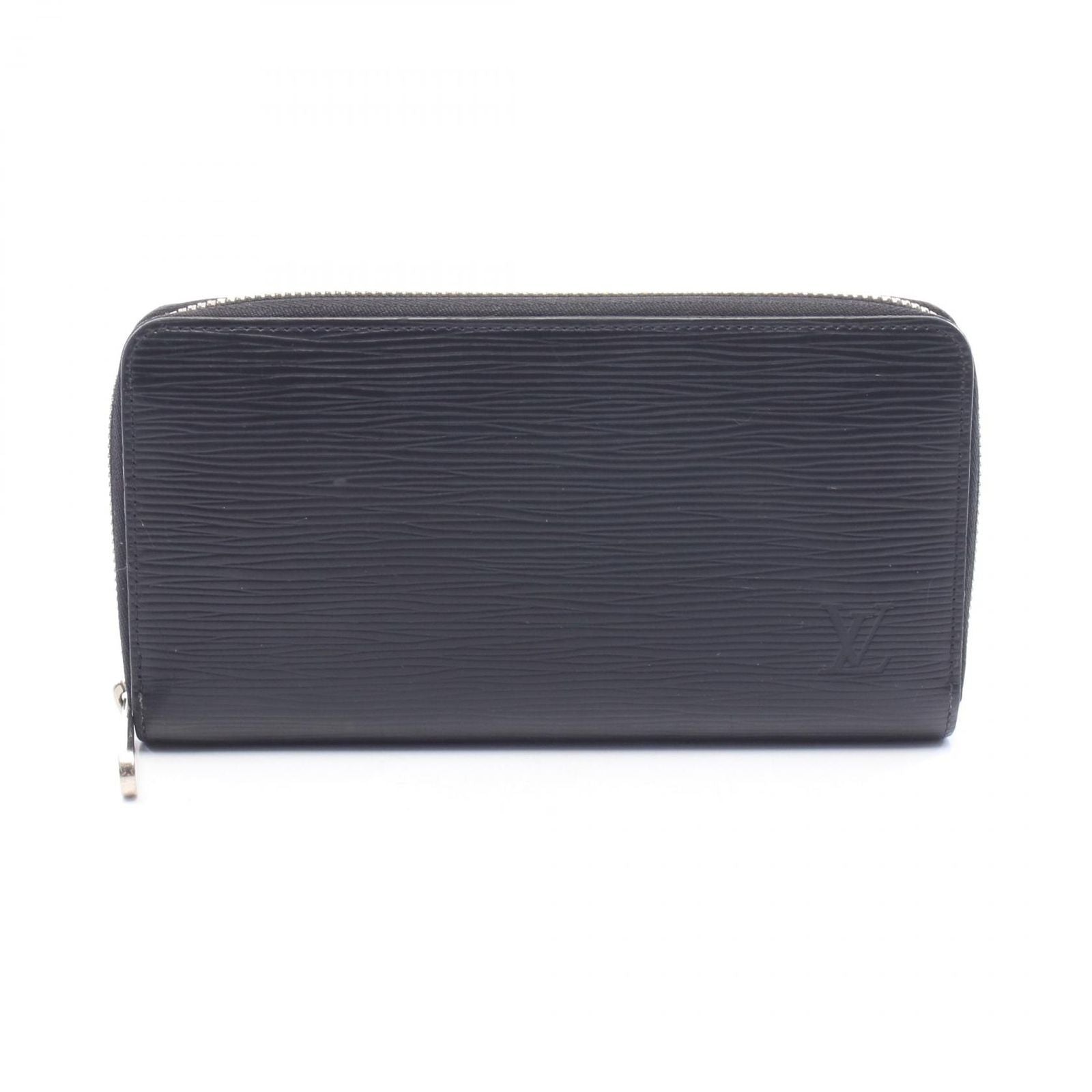 Louis Vuitton Round Wallet Zippy Epi Noir Leather