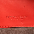 Bottega Veneta Shoulder Bag Intrecciato Red Leather Exotic Chain — view 4