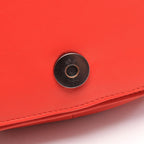 Bottega Veneta Shoulder Bag Intrecciato Red Leather Exotic Chain — view 7