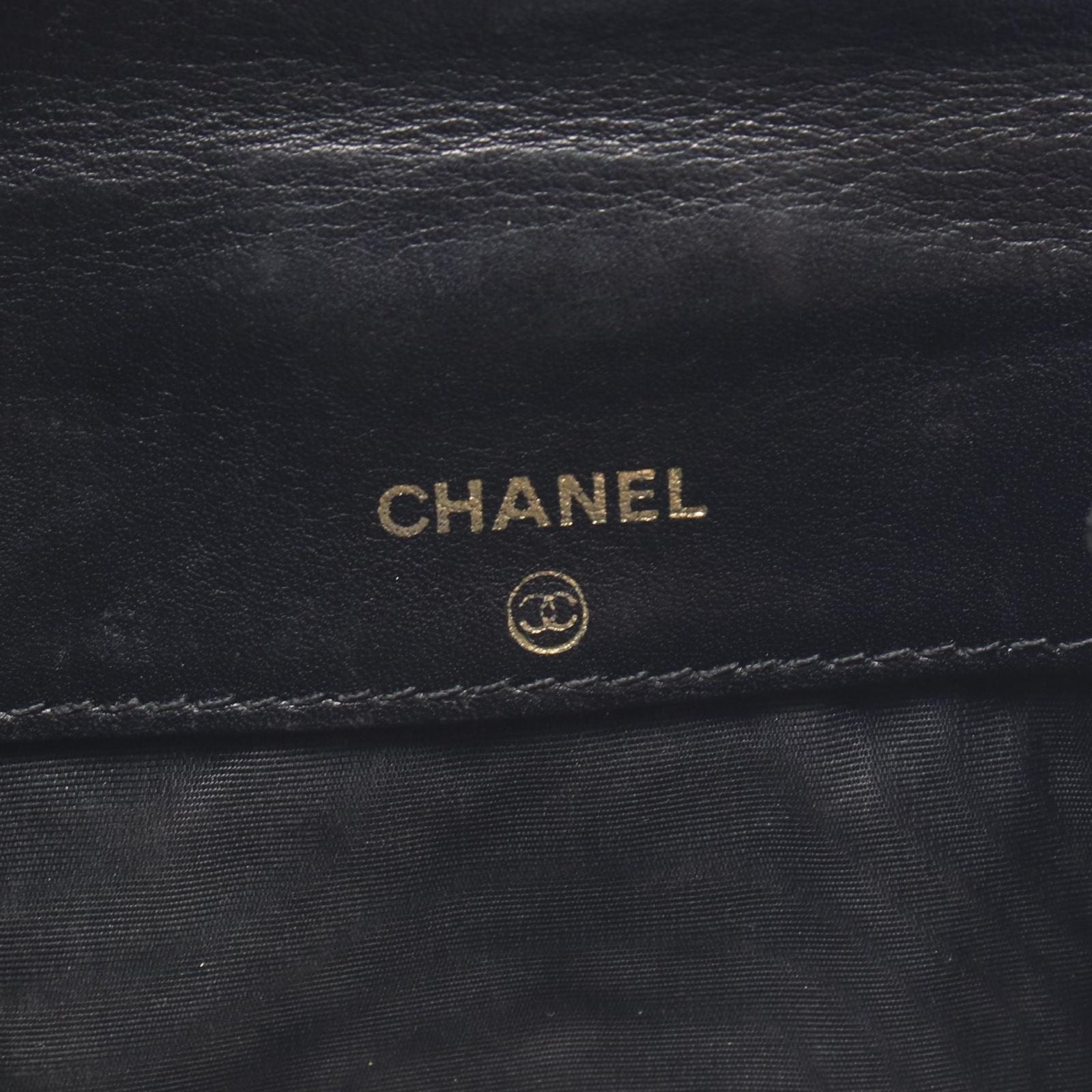 Chanel Bifold Wallet CC Logo Black Caviar Leather — view 5