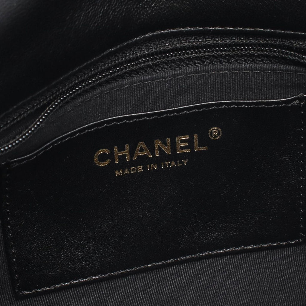 Chanel Shoulder Bag Quilted Small Flap Black Leather Chain — view 4