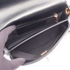 Chanel Shoulder Bag Quilted Small Flap Black Lambskin Chain — view 3