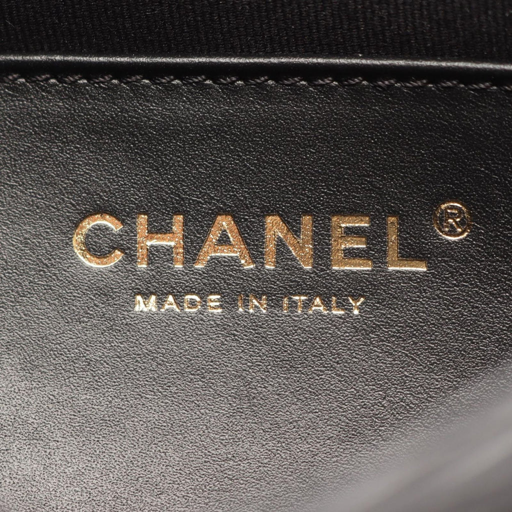 Chanel Shoulder Bag Quilted Small Flap Black Lambskin Chain — view 4
