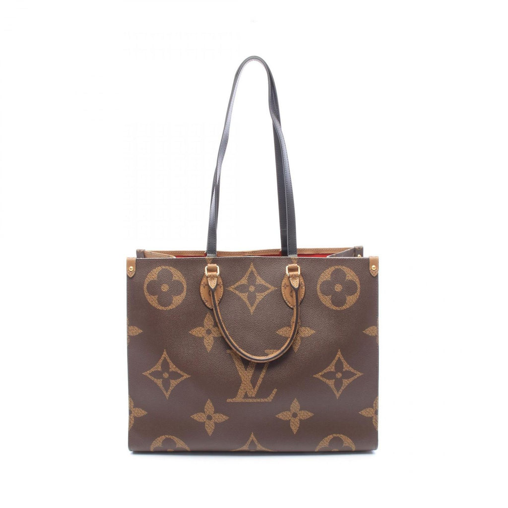Louis Vuitton Shoulder Bag On The Go GM Monogram Giant Reverse Leather