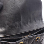 Chanel Backpack Quilted Turnlock Chain Black Lambskin — view 5