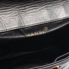 Chanel Backpack Quilted Turnlock Chain Black Lambskin — view 4