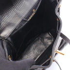 Chanel Backpack Quilted Turnlock Chain Black Lambskin — view 3