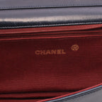 Chanel Shoulder Bag Half Moon Navy Lambskin Chain — view 4