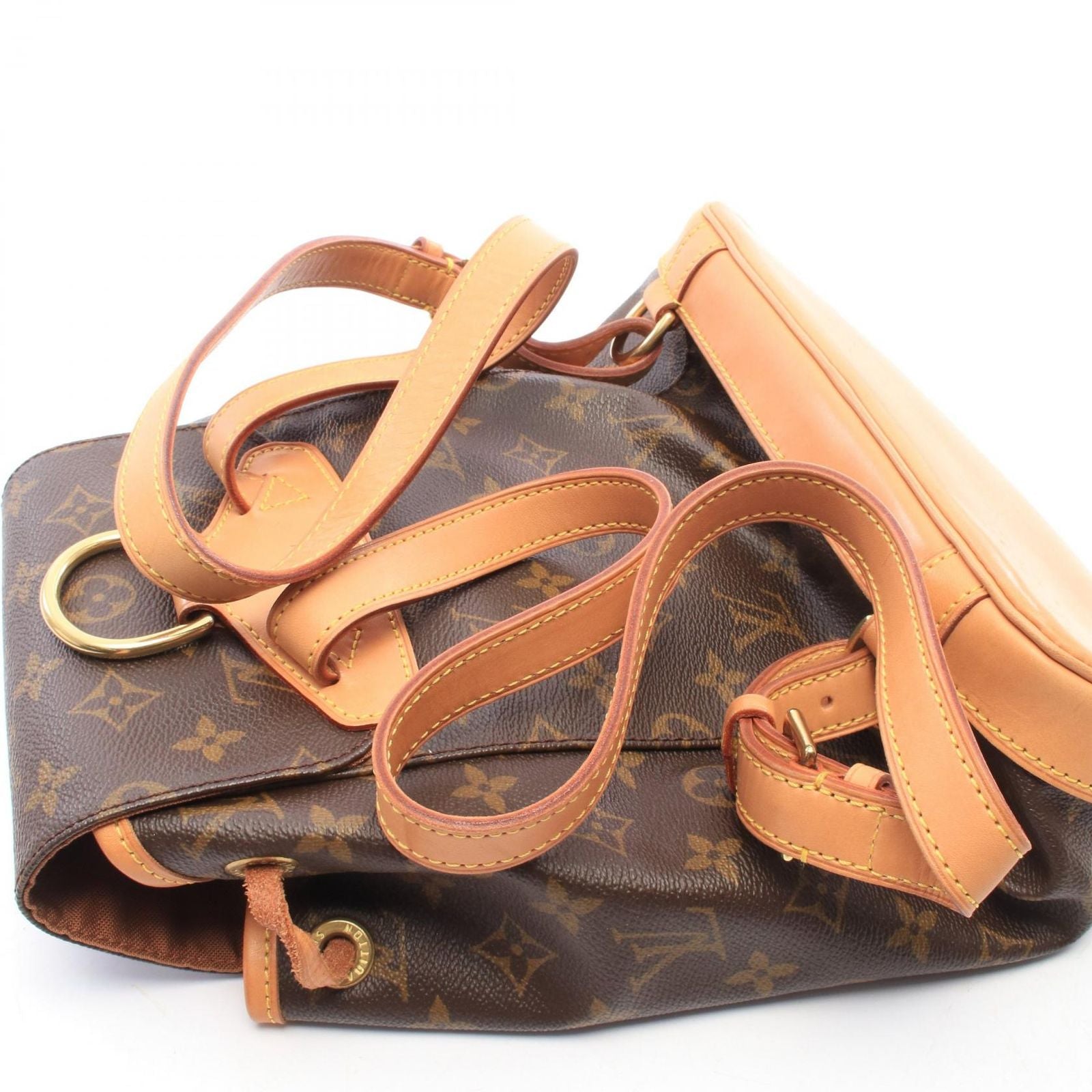 Louis Vuitton Backpack Montsouris MM Monogram Leather — view 8