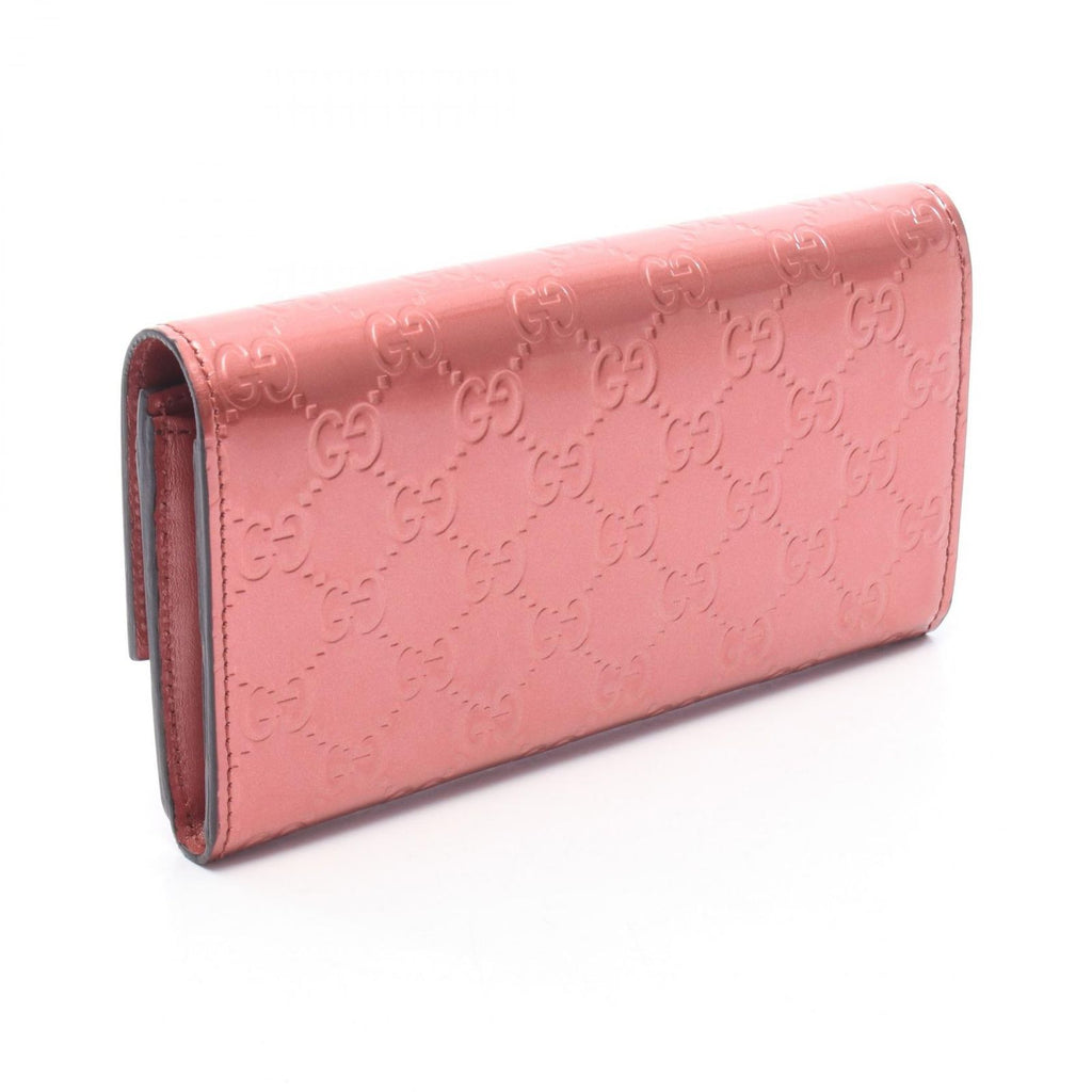 Gucci Bifold Wallet Lovely Pink Patent Leather Heart — view 2