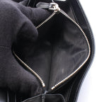 Prada Bifold Wallet Triangle Logo Black Nylon Leather Double Snap — view 5