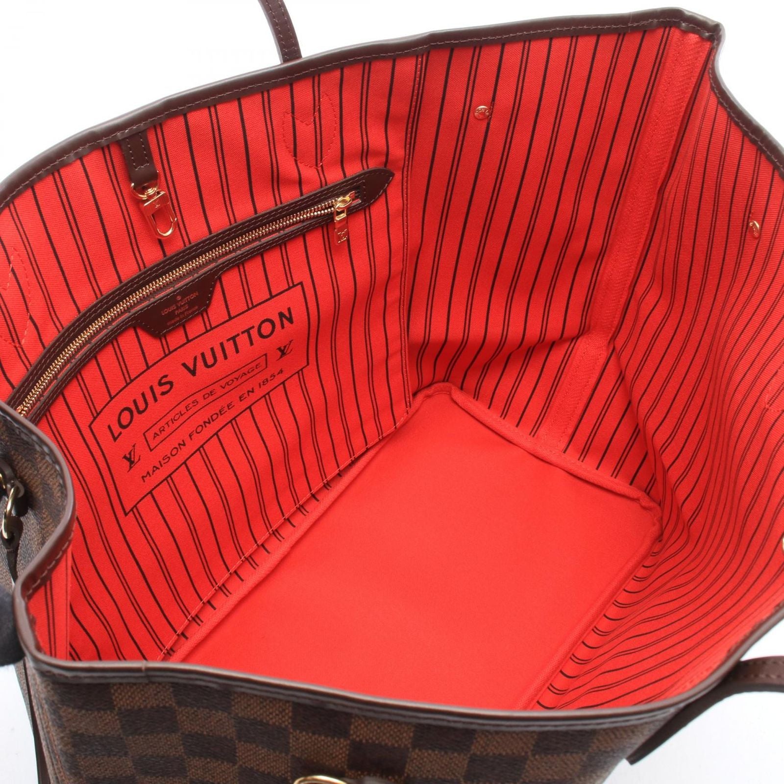 Louis Vuitton Tote Bag Neverfull GM Damier Ebene Leather — view 3