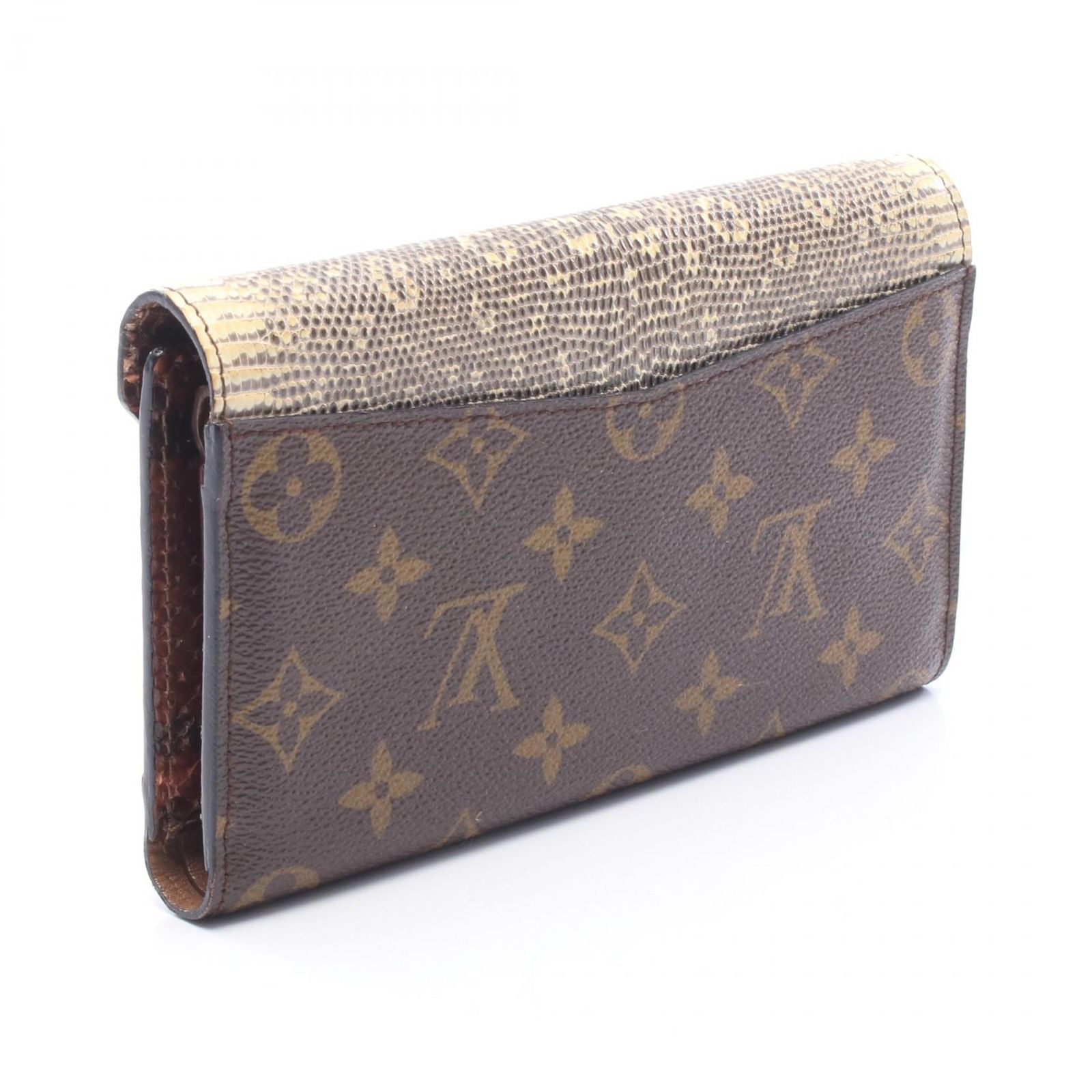 Louis Vuitton Trifold Wallet Portefeuille Exotic Monogram Leather — view 2