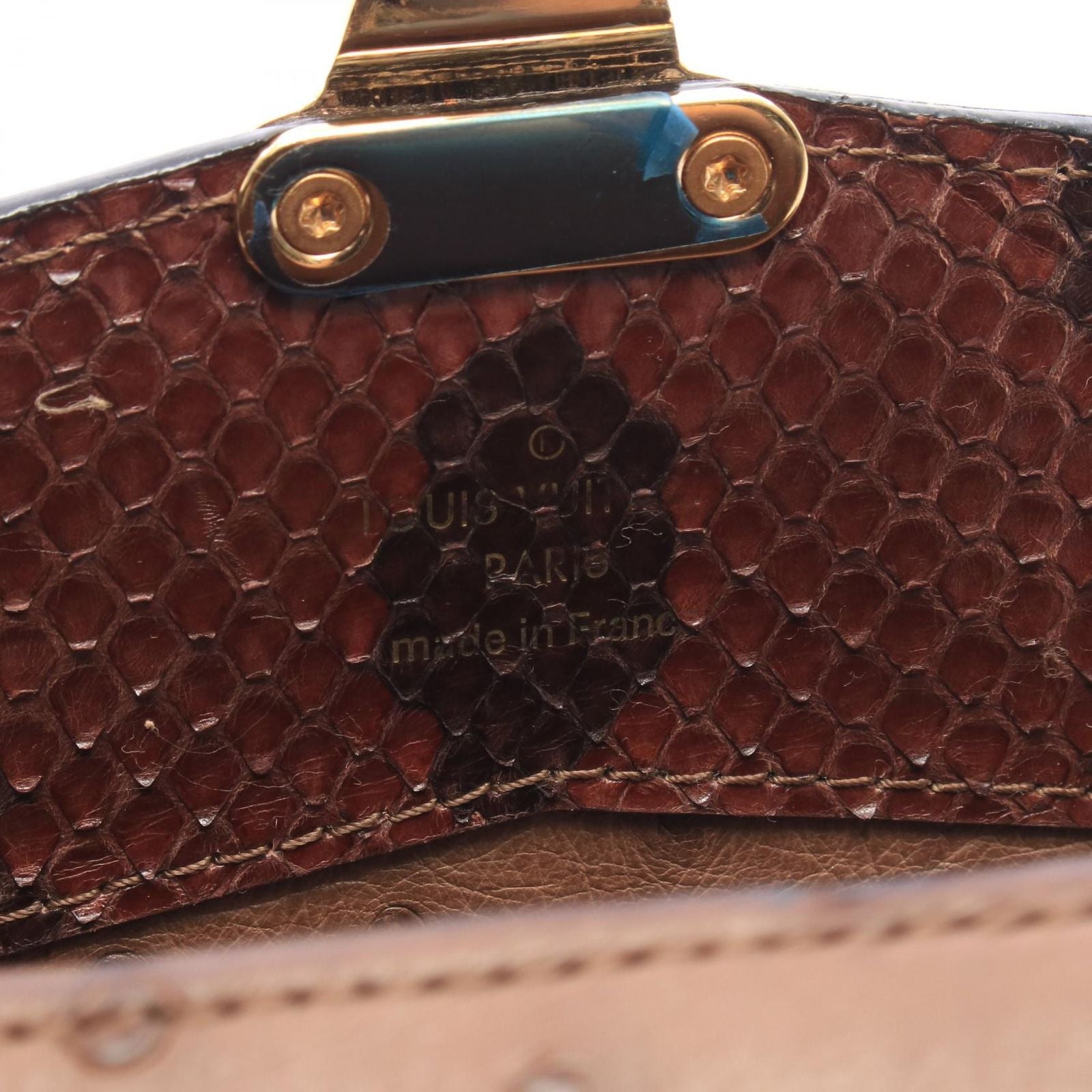 Louis Vuitton Trifold Wallet Portefeuille Exotic Monogram Leather — view 5