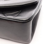 Chanel Shoulder Bag Quilted Diana Flap Black Lambskin Chain — view 8