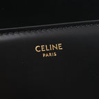 Celine Shoulder Bag Classic Triomphe Medium Black Leather — view 4