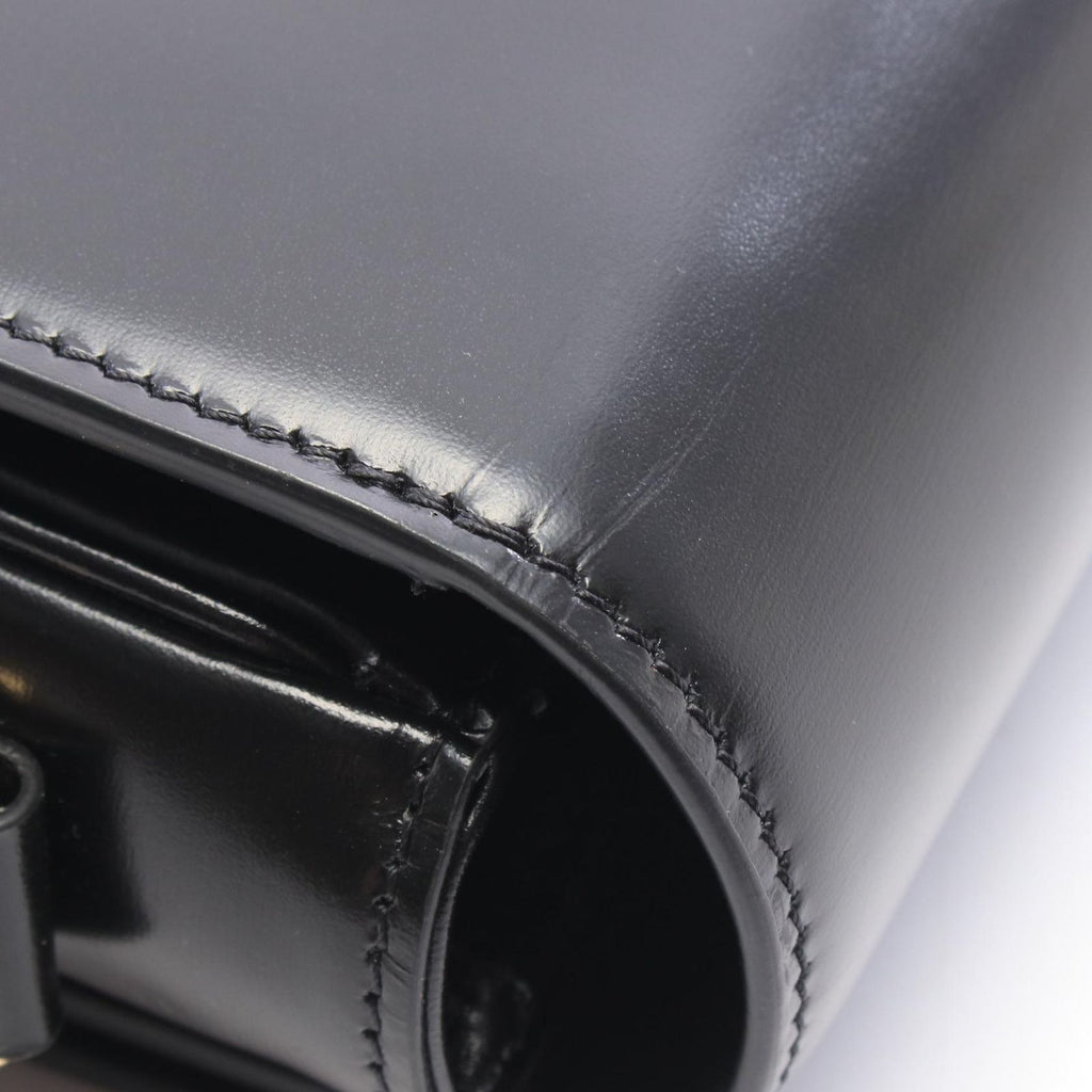 Celine Shoulder Bag Classic Triomphe Medium Black Leather — view 6