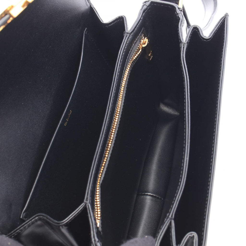 Celine Shoulder Bag Classic Triomphe Medium Black Leather — view 3