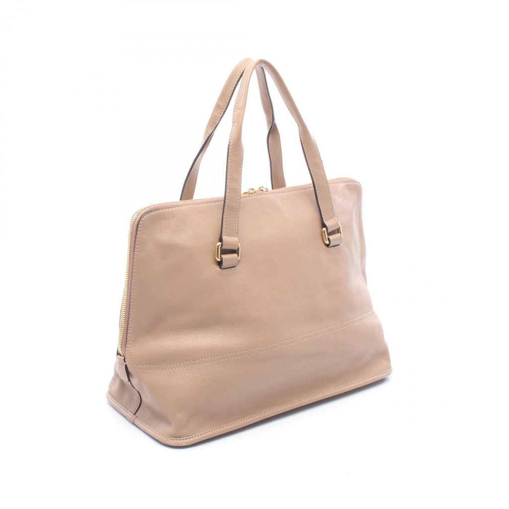 Loewe Handbag Anagram Leather Hand Pink Beige — view 2