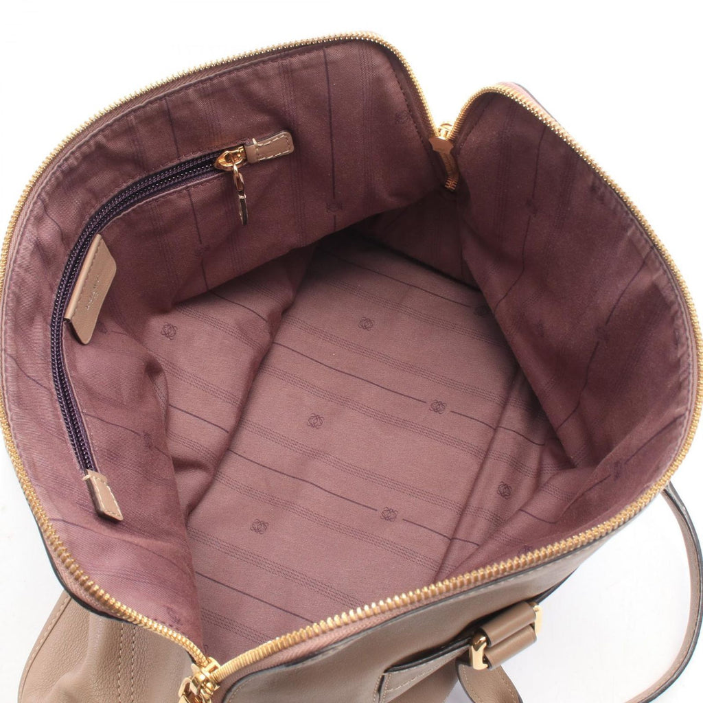 Loewe Handbag Anagram Leather Hand Pink Beige — view 3