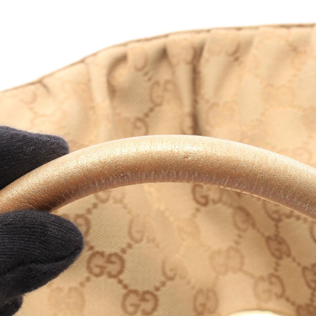 Gucci Shoulder Bag Abbey GG Canvas Gold — view 7