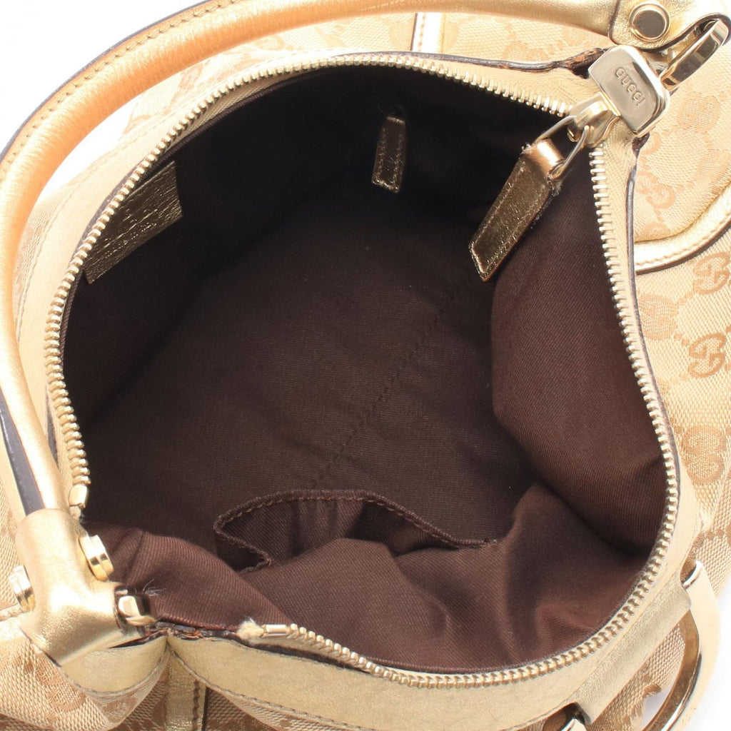 Gucci Shoulder Bag Abbey GG Canvas Gold — view 3