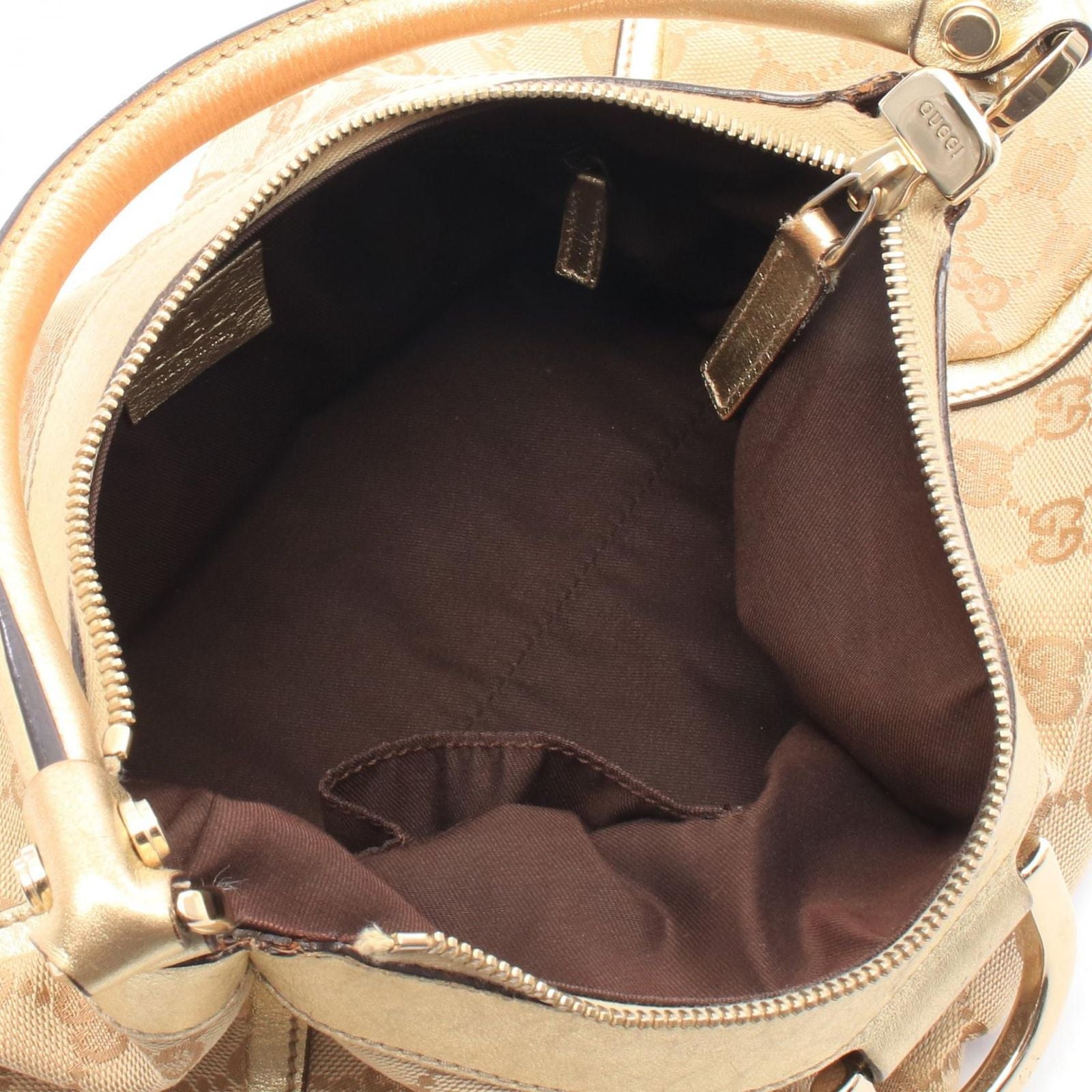 Gucci Shoulder Bag Abbey GG Canvas Gold — view 3