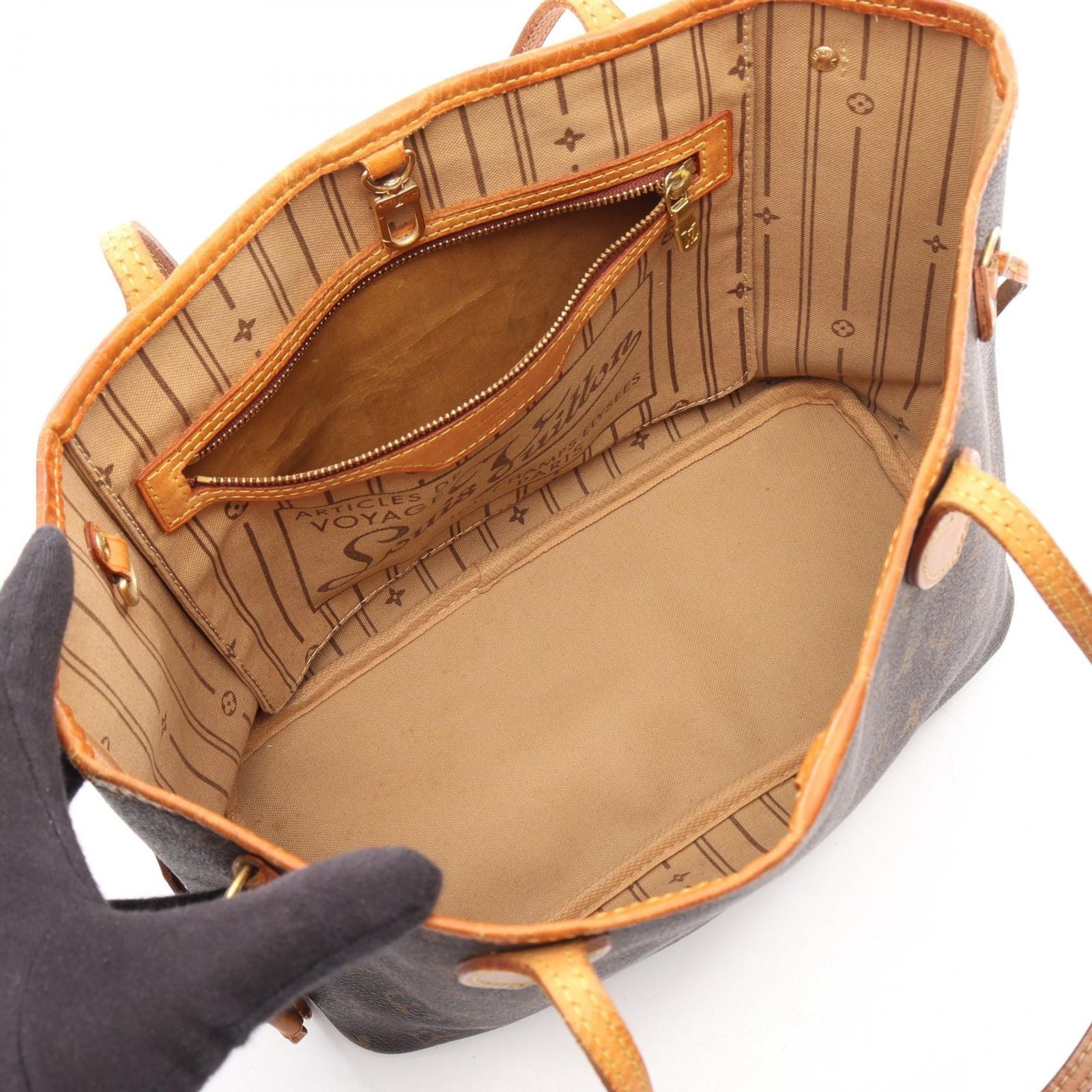 Louis Vuitton Tote Bag Neverfull PM Monogram Leather — view 3