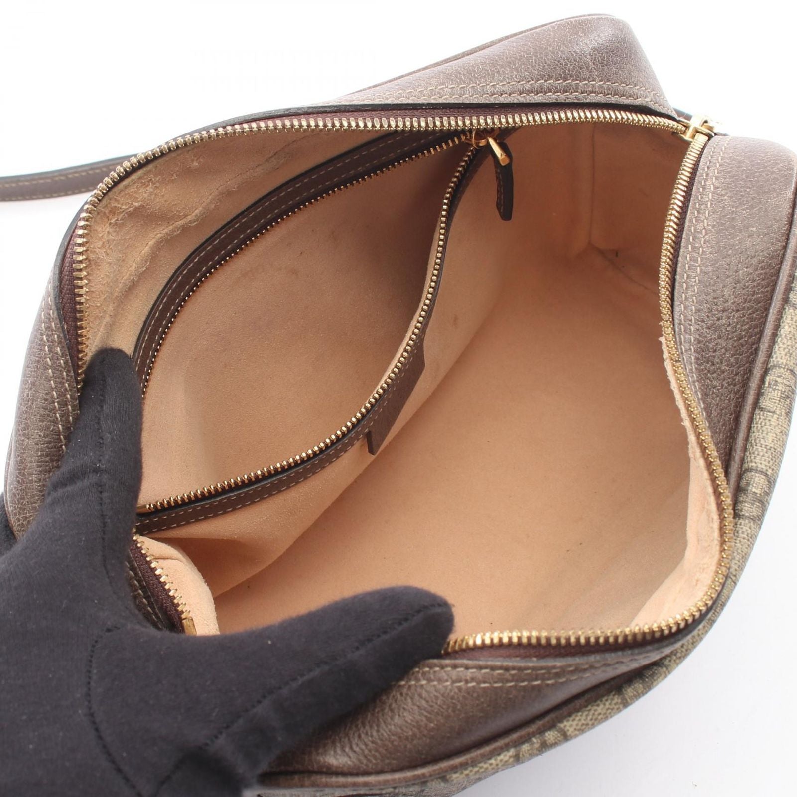 Gucci Shoulder Bag Ophidia GG Supreme Sherry Line Small Leather — view 3