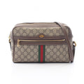 Gucci Shoulder Bag Ophidia GG Supreme Sherry Line Small Leather