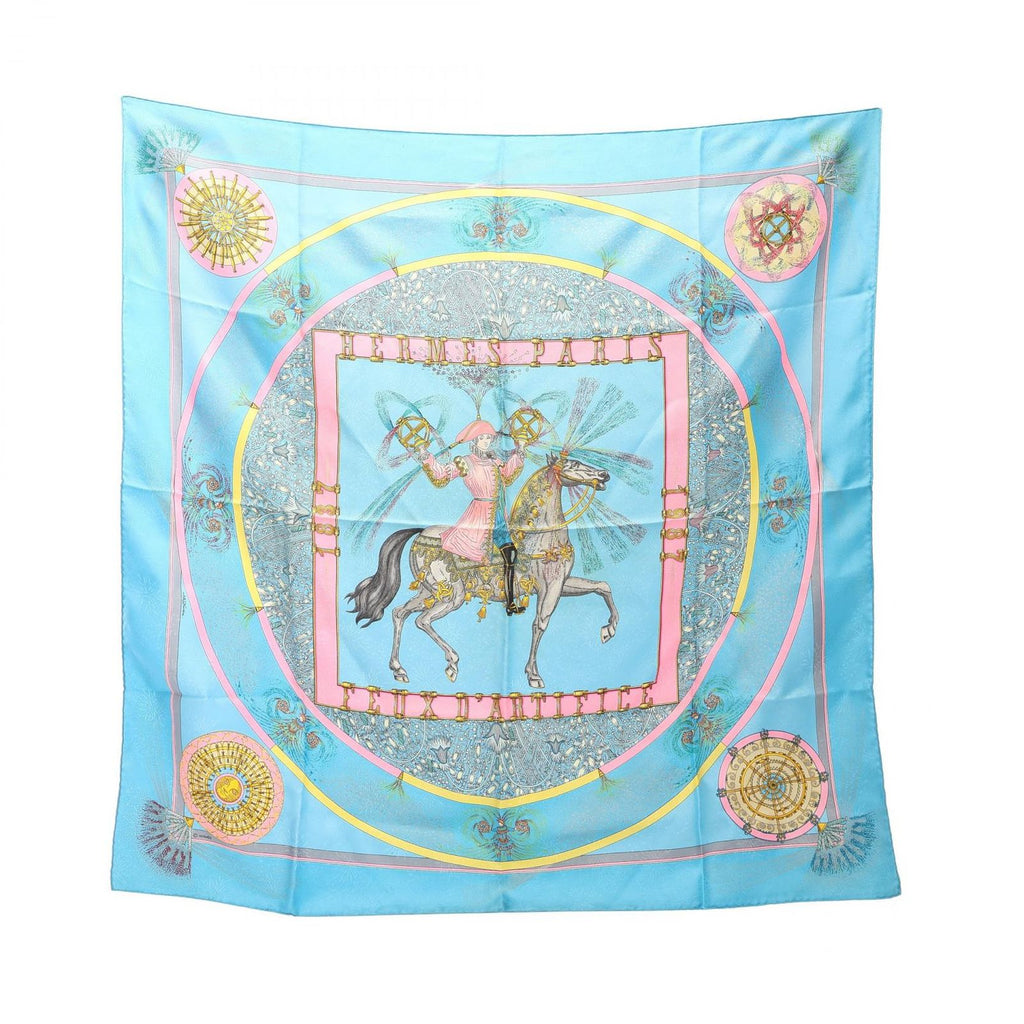 Hermes Scarf Carre 90 Feux D'artifice Silk