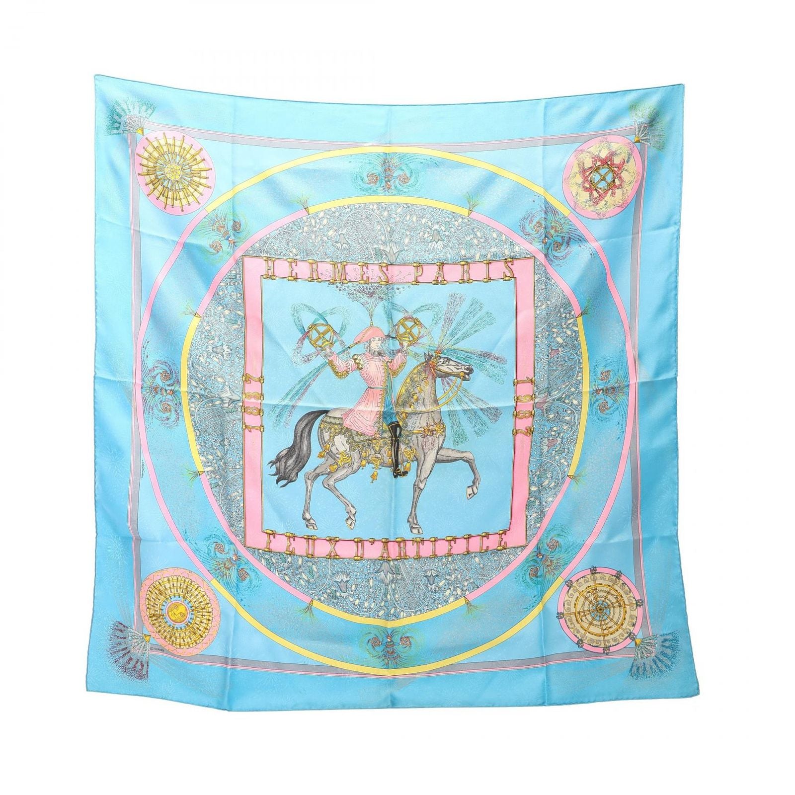 Hermes Scarf Carre 90 Feux D'artifice Silk